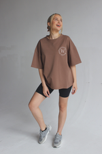 #DWW BOX Tee in Coffee