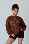 BORN AGAIN PULLOVER IN MILK CHOCOLATE