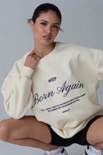 BORN AGAIN PULLOVER IN IVORY