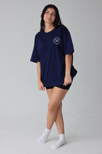 #DWW TEE IN NAVY