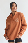 #DWWHalfZip in Cinnamon