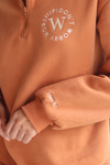 #DWWHalfZip in Cinnamon