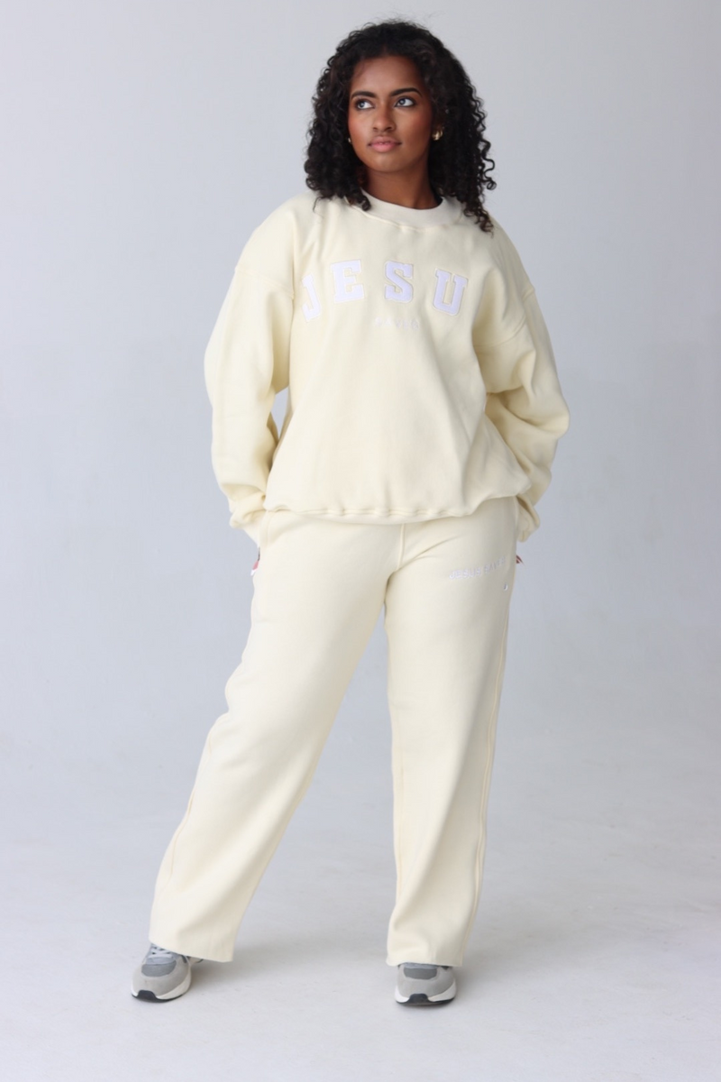 Jesus Saves Sweatpant in Butter