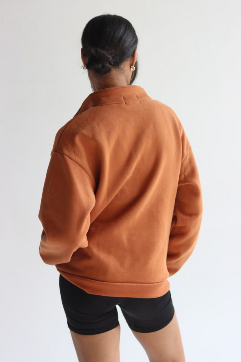#DWWHalfZip in Cinnamon