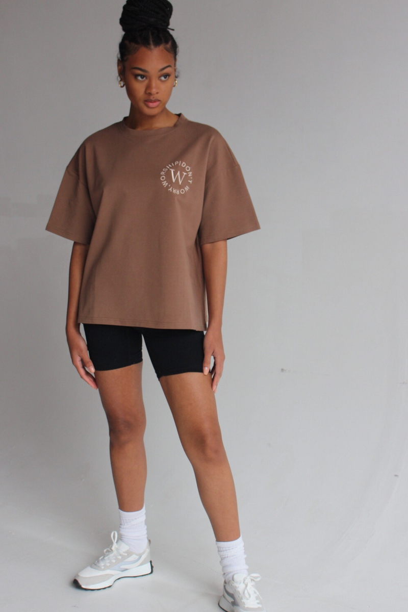 #DWW BOX Tee in Coffee