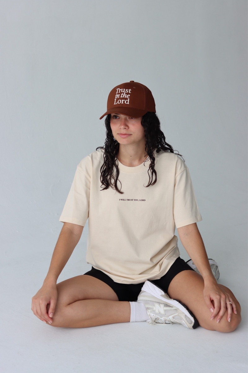 TRUST TEE IN BUTTER CREAM