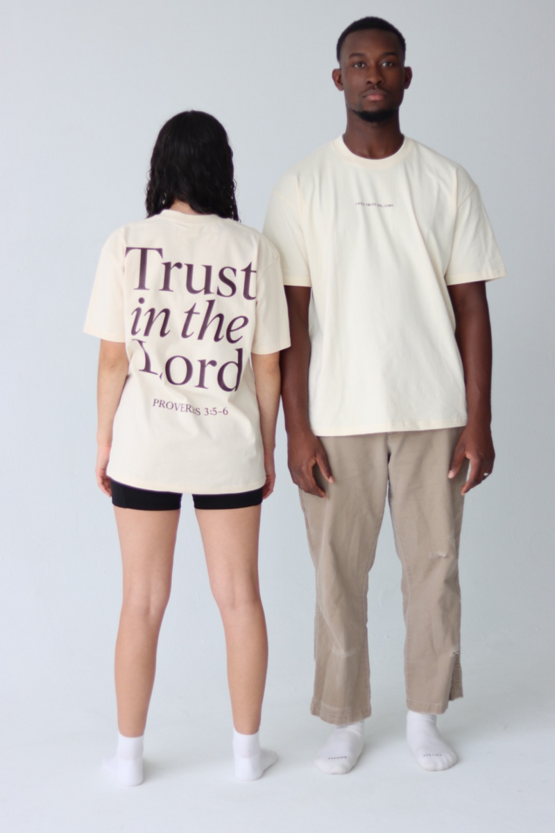 TRUST TEE IN BUTTER CREAM