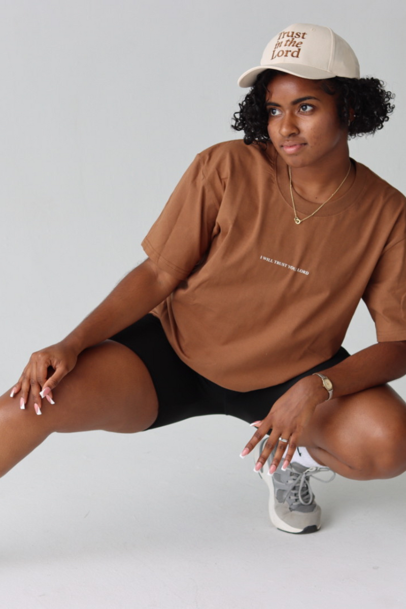 TRUST TEE IN PEANUT