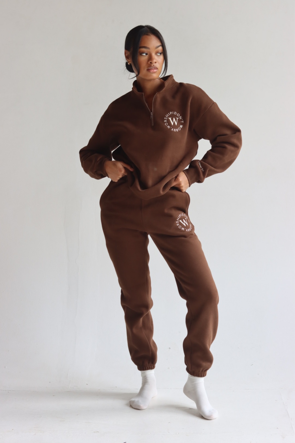 #DWWHalfZip in Mocha