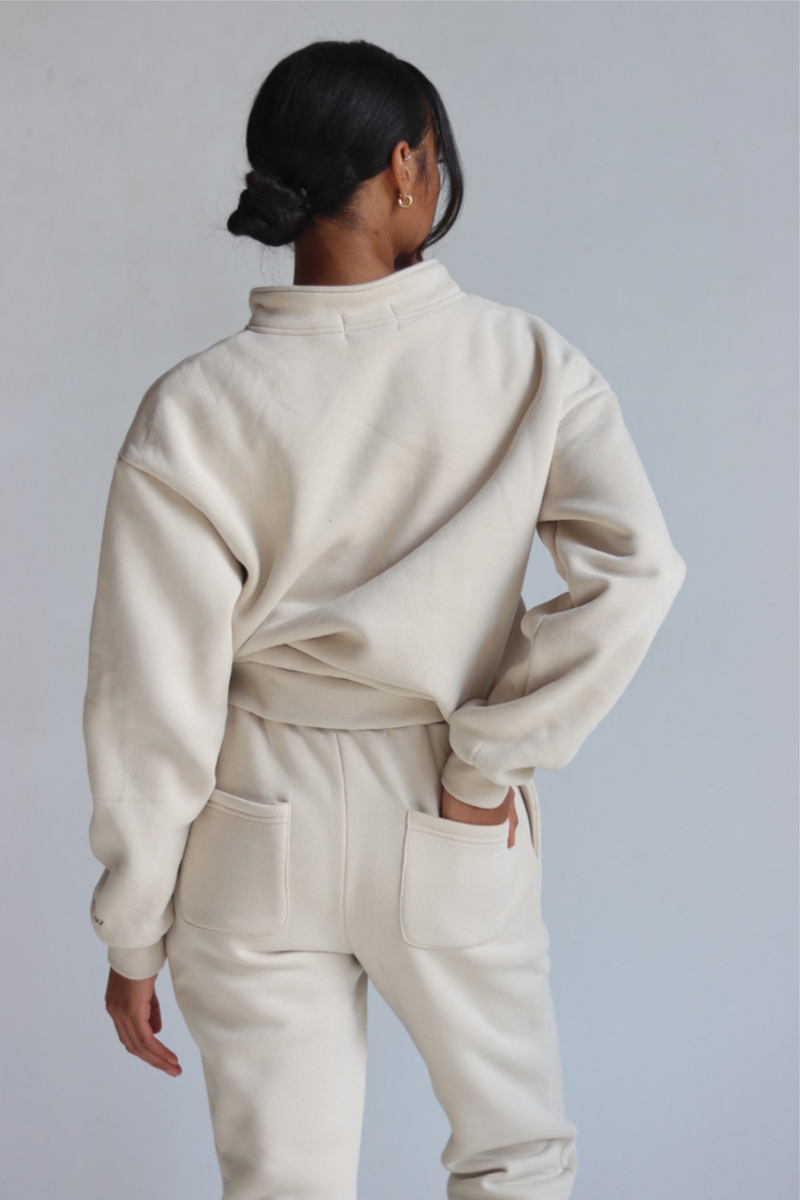 #DWWHalfZip in Latte