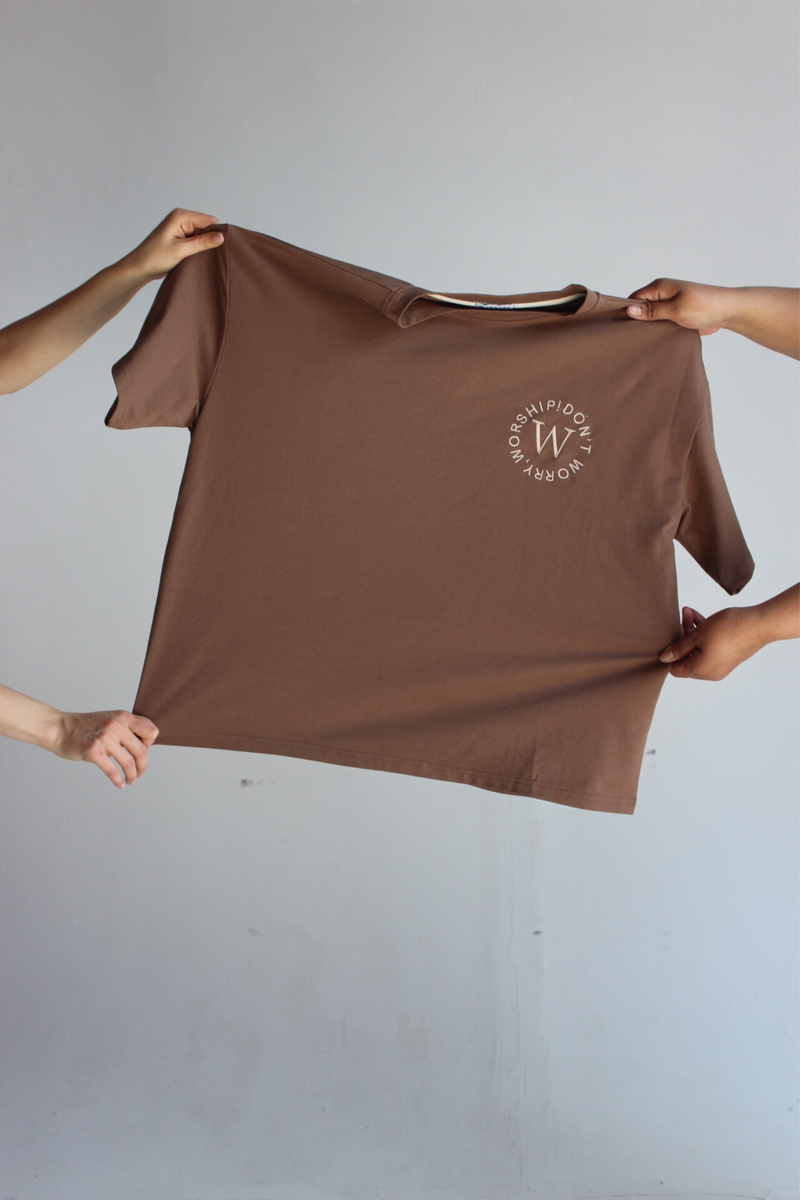 #DWW BOX Tee in Coffee