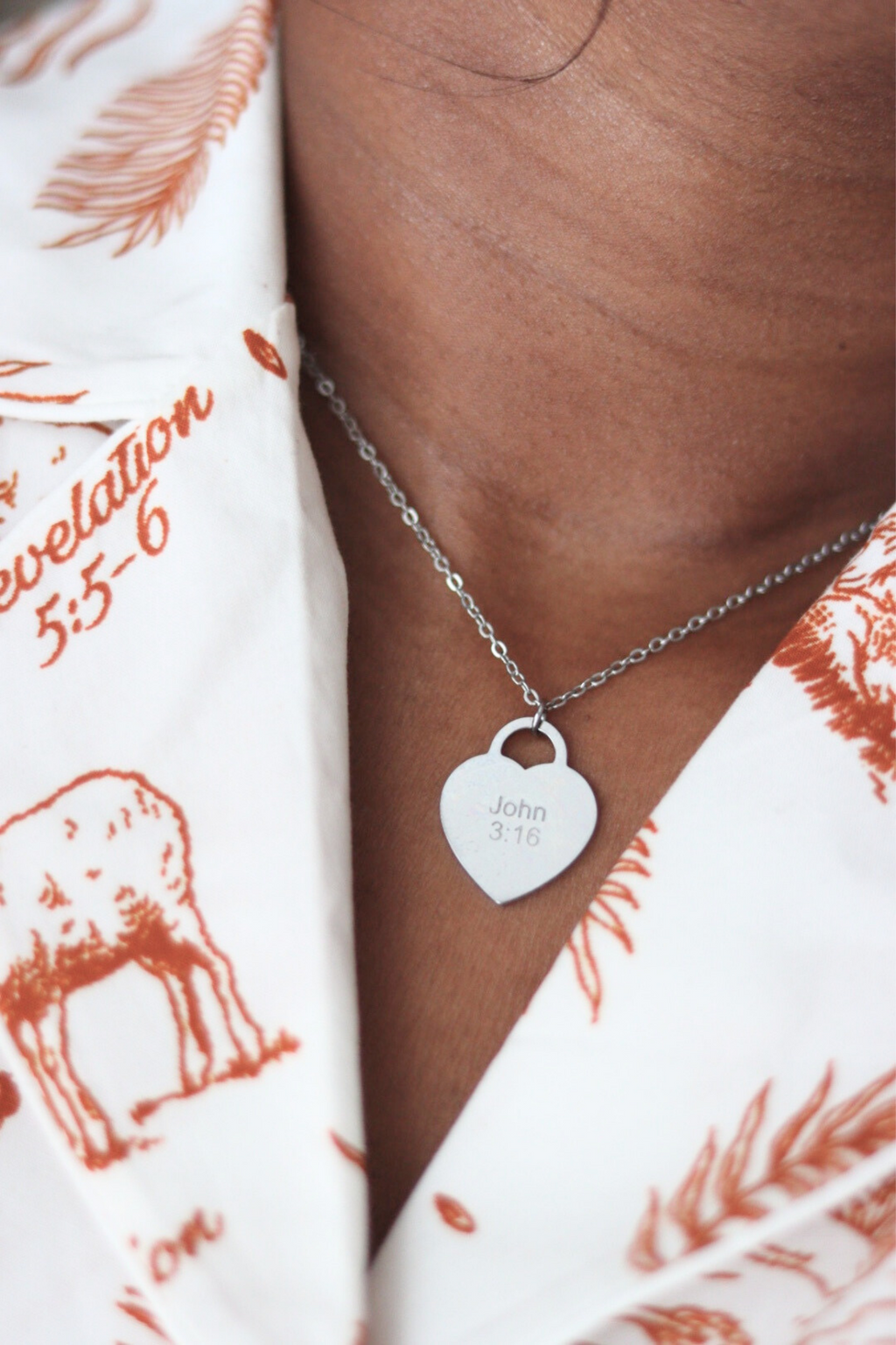 JOHN 3:16 Necklace - SILVER