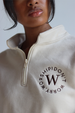 #DWWHalfZip in Latte