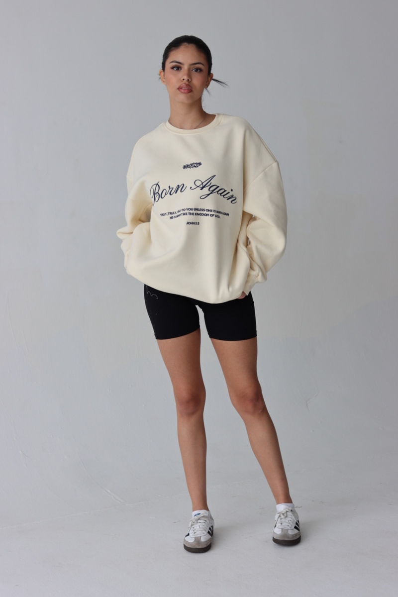 BORN AGAIN PULLOVER IN IVORY
