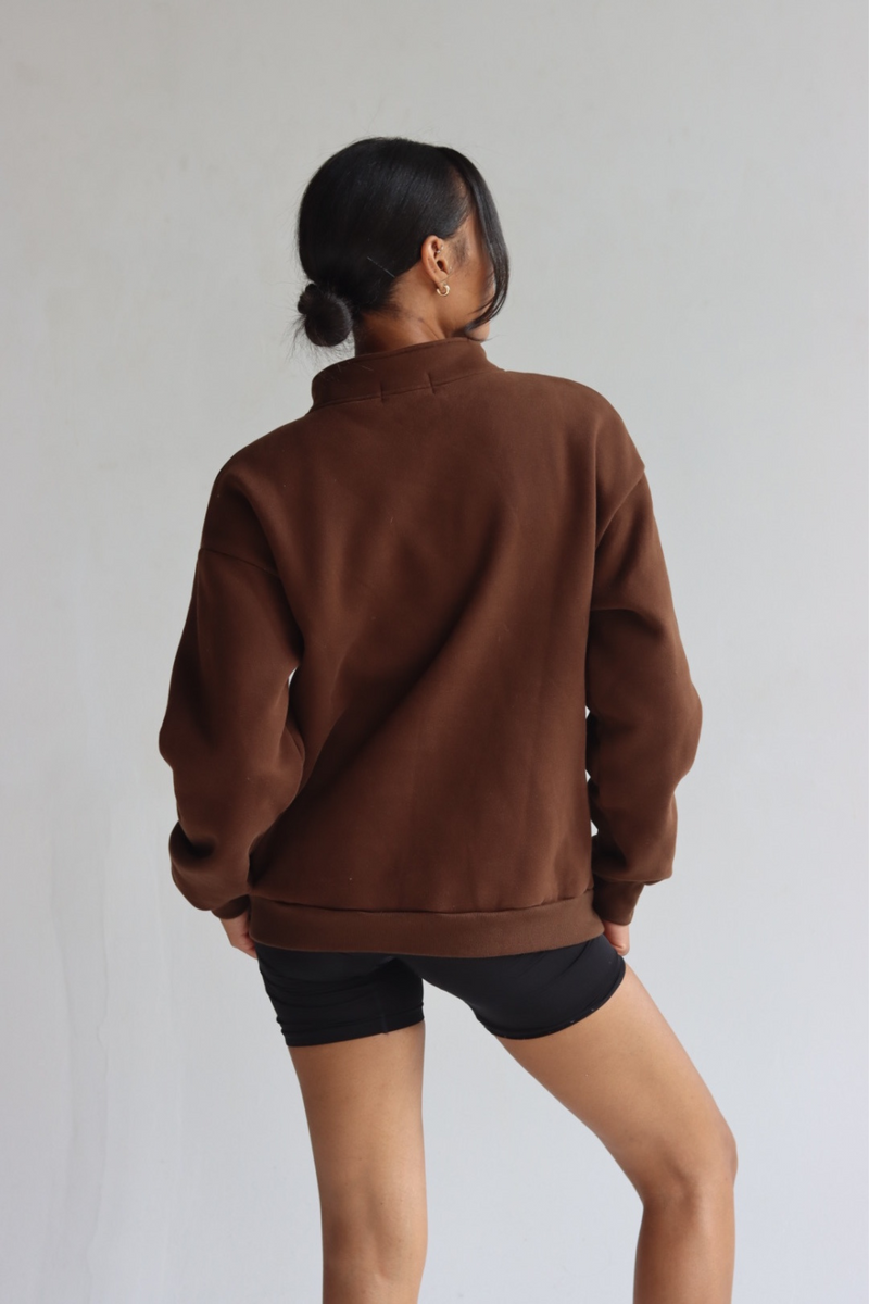 #DWWHalfZip in Mocha