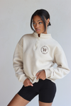 #DWWHalfZip in Latte