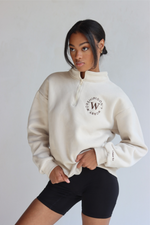 #DWWHalfZip in Latte