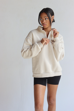 #DWWHalfZip in Latte