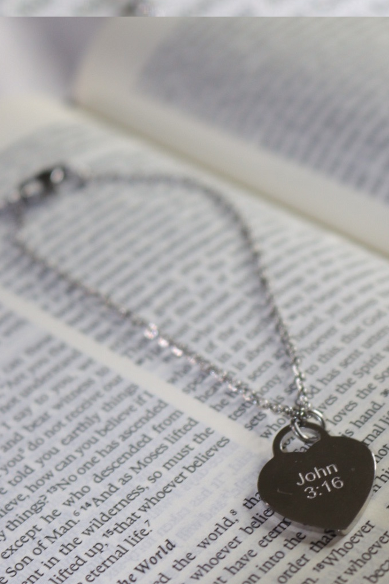 John 3:16 Bracelet Silver