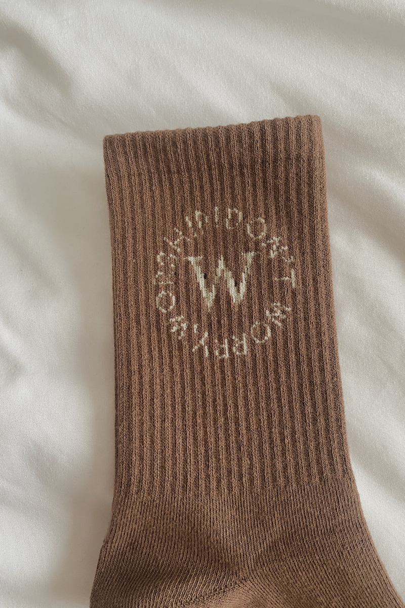 #DWW SOCKS IN CHESTNUT