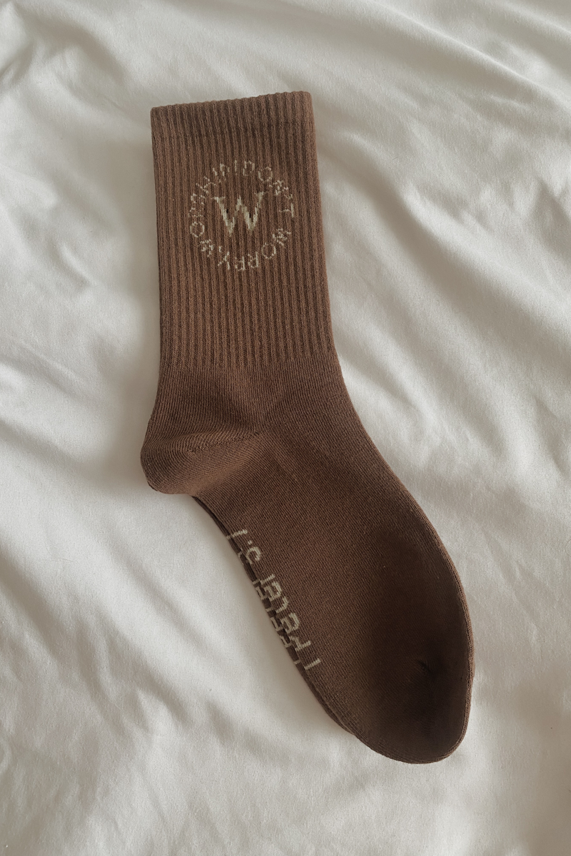 #DWW SOCKS IN CHESTNUT