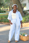 JESUS SAVES PANT IN COASTAL BLUE