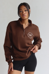 #DWWHalfZip in Mocha