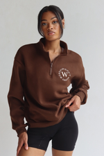 #DWWHalfZip in Mocha