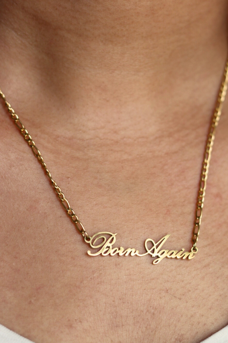 BORN AGAIN NECKLACE- GOLD