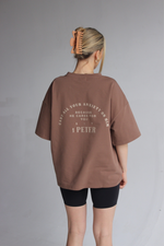 #DWW BOX Tee in Coffee