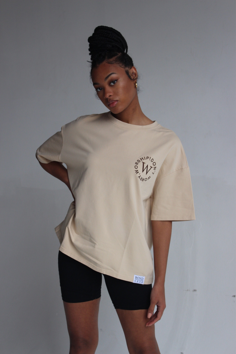 #DWW BOX Tee in Oat